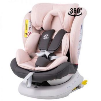 Scaun Auto Tweety Plus DELUXE BUF BOOF Pink Chocolate cu Isofix rotativ 360 grade 0 36 kg