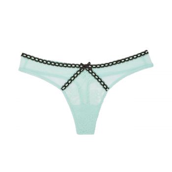 Heritage ribbon slot thong panty xs