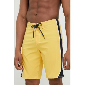 Quiksilver pantaloni scurti de baie culoarea galben