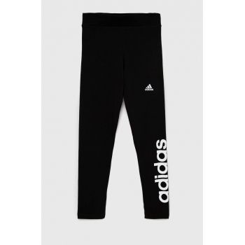 Adidas leggins copii G LIN culoarea negru, cu imprimeu