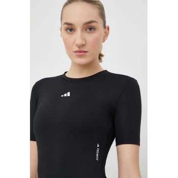 adidas Performance tricou de antrenament Techfit culoarea negru HN9075