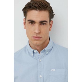 Pepe Jeans camasa din bumbac Fabio barbati, cu guler button-down, regular