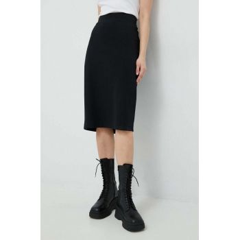 Marc O'Polo fusta culoarea negru, midi, creion