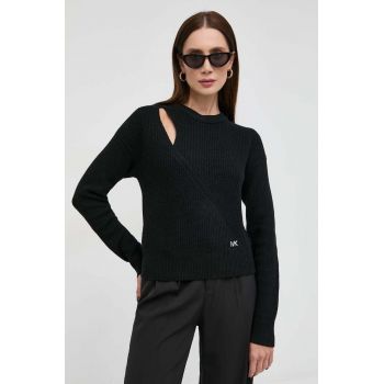 MICHAEL Michael Kors pulover de lana femei, culoarea negru, călduros