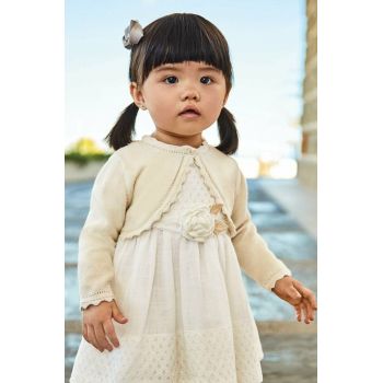 Mayoral cardigan bebe culoarea bej, light