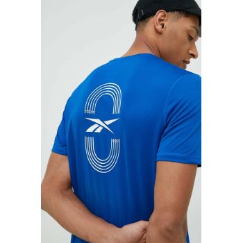 Reebok tricou de alergare cu imprimeu