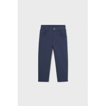 Mayoral pantaloni bebe culoarea albastru marin, neted