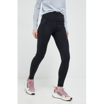 Columbia leggins sport Windgates femei, culoarea negru, modelator