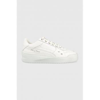 Filling Pieces sneakers din piele Avenue Cup culoarea alb, 71533701855