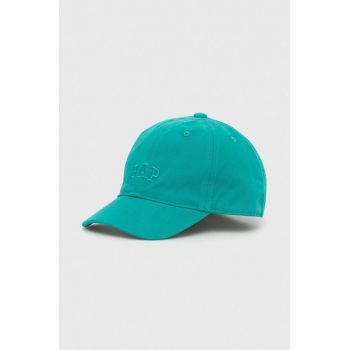 GAP șapcă din bumbac pentru copii culoarea verde, cu imprimeu