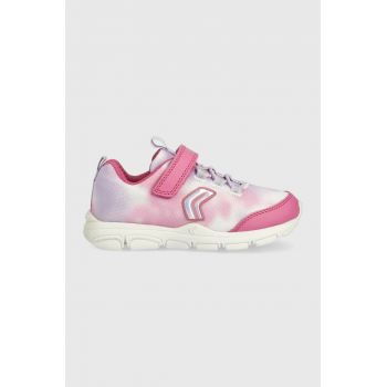 Geox sneakers pentru copii culoarea roz