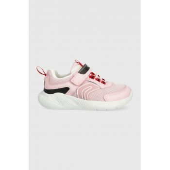 Geox sneakers pentru copii culoarea roz