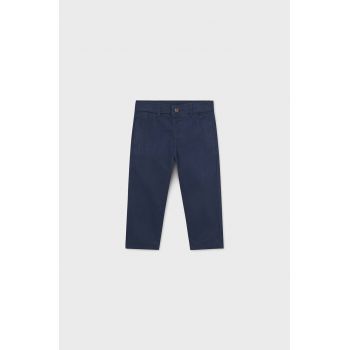 Mayoral pantaloni bebe culoarea albastru marin, neted