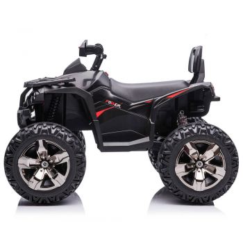 ATV electric 4 x 4 QLS-3288 pentru copii negru