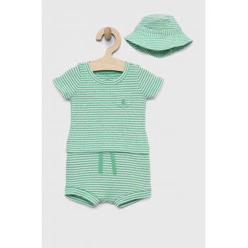 GAP set de bumbac pentru bebelusi culoarea verde