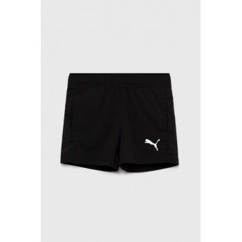 Puma pantaloni scurti copii ACTIVE Woven Shorts B culoarea negru