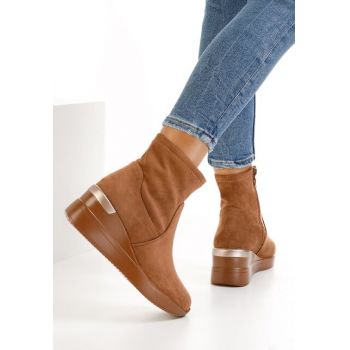 Sneakers cu platforma camel Torino