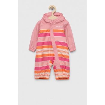 Columbia combinezon bebe Critter Jitters II Rain Suit culoarea roz