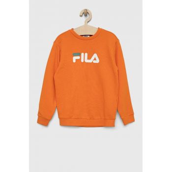 Fila bluza copii culoarea portocaliu, cu imprimeu