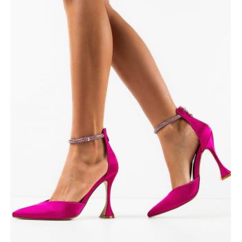 Pantofi cu toc Ellya Fuchsia