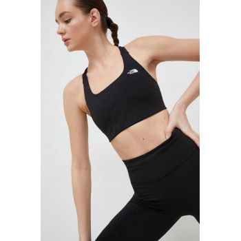 The North Face sutien sport Movmynt culoarea negru, neted ieftin