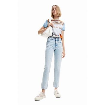 Desigual jeansi femei high waist