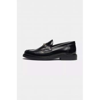 Filling Pieces mocasini de piele Loafer Polido femei, culoarea negru, cu toc plat, 44233191847