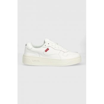 Levi's sneakers din piele Glide S culoarea alb, D7522.0001