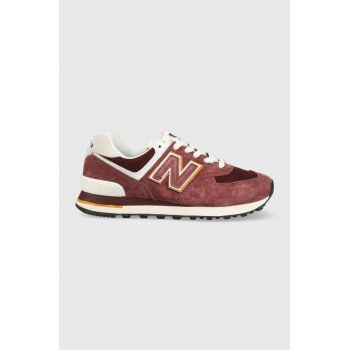 New Balance sneakers U574MO2 culoarea bordo U574MO2-MO2