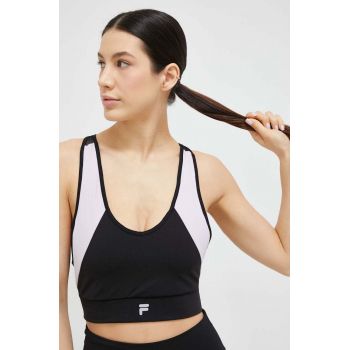 Fila sutien sport Revere culoarea negru, modelator