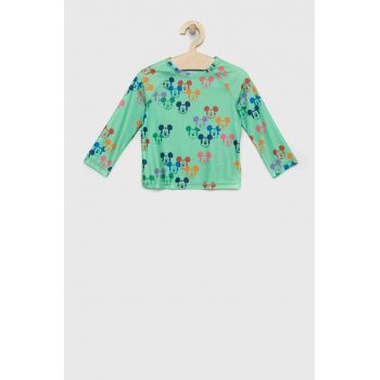 GAP longsleeve de baie pentru copii x Disney culoarea verde, modelator