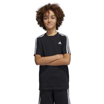 adidas tricou de bumbac pentru copii U 3S culoarea negru, cu imprimeu