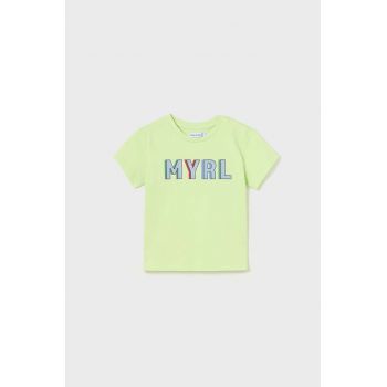 Mayoral tricou de bumbac pentru copii culoarea verde, cu imprimeu