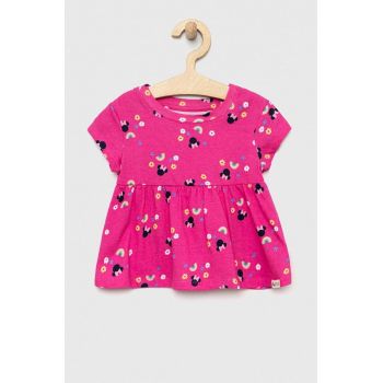 GAP tricou de bumbac pentru copii x Disney culoarea roz