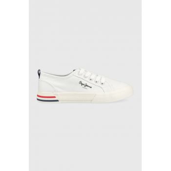 Pepe Jeans sneakers pentru copii BReady Basic culoarea alb