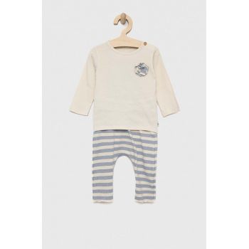 United Colors of Benetton compleu bebe culoarea bej