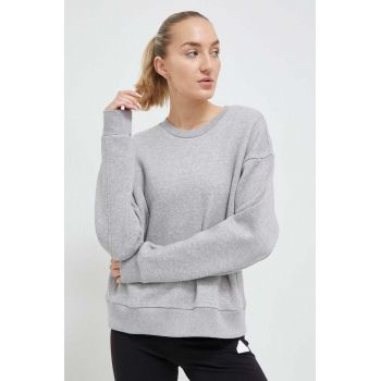 adidas bluza femei, culoarea gri, melanj