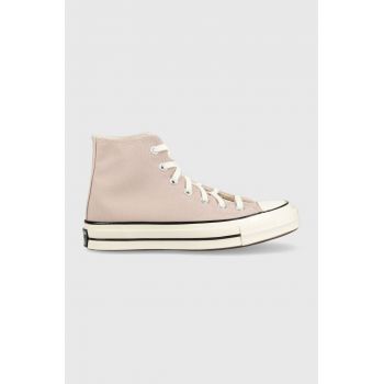 Converse tenisi Chuck 70 femei, culoarea bej, A00749C