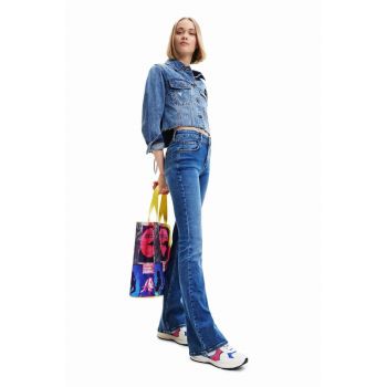 Desigual jeansi femei medium waist