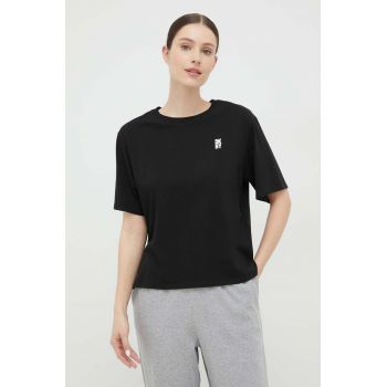 Dkny tricou de pijama culoarea negru