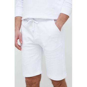 North Sails pantaloni scurti din bumbac culoarea alb