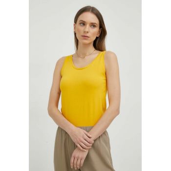 Marc O'Polo top femei, culoarea galben