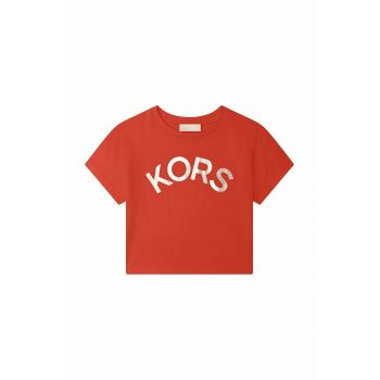 Michael Kors tricou de bumbac pentru copii culoarea rosu de firma original