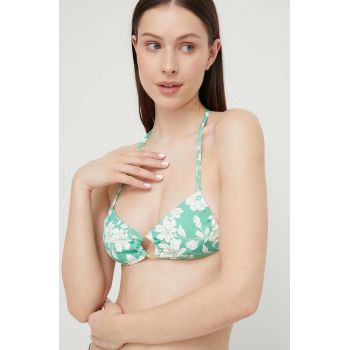 Billabong sutien de baie culoarea verde, cupa moale