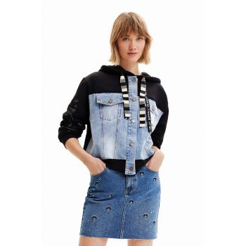 Desigual fustă din denim mini, dreaptă