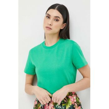 Miss Sixty tricou din bumbac culoarea verde ieftin