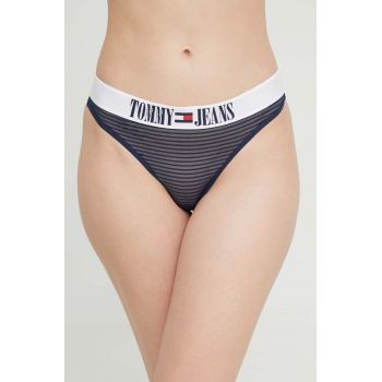 Tommy Jeans tanga culoarea albastru marin