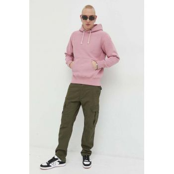 Champion bluza barbati, culoarea roz, cu glugă, melanj