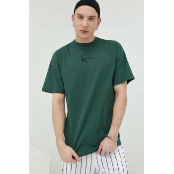 Karl Kani tricou din bumbac culoarea verde, cu imprimeu 6037466-dark.green