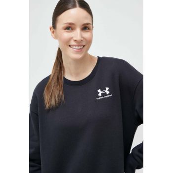 Under Armour bluză femei, culoarea negru, neted 1373032-495